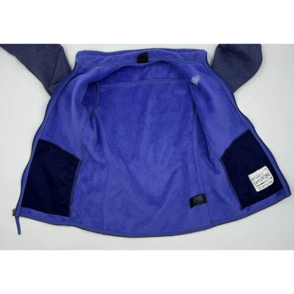 The North Face Girls Banderitas Full-Zip Fleece Jacket Large (14/16) Purple - Picture 11 of 13